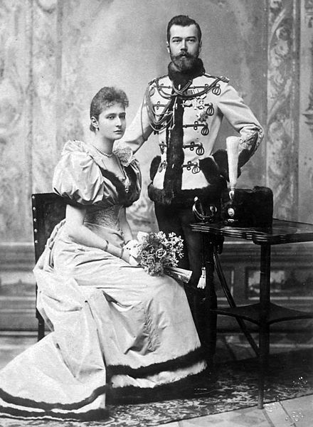 Mikołaj II i jego żona Aleksandra Fiodorowna